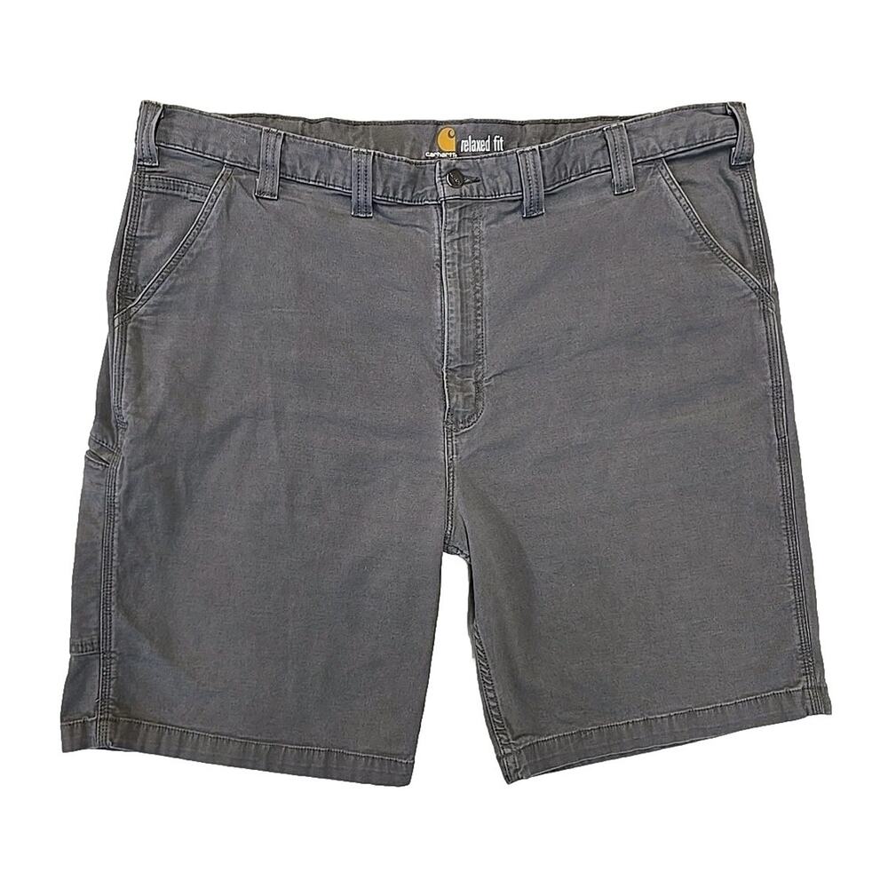 Carhartt Carpenter Shorts Mens 44 Gray Relaxed Fit Canvas Workwear Gorpcore